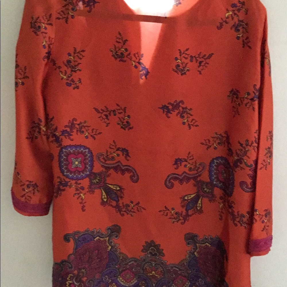 Three Quarter Sleeves Polyester Blouse - image 4